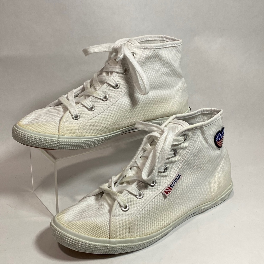 Superga‎ high top canvas shoes